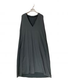 MOCHI home&miles（モチ ホーム アンド マイルズ）の古着「v-neck button one piece」｜グレー