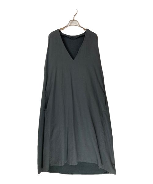 MOCHI home&miles（モチ ホーム アンド マイルズ）MOCHI home&miles (モチ ホーム アンド マイルズ) v-neck button one piece グレー サイズ:1の古着・服飾アイテム