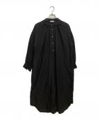 HAUハウ）の古着「one piece classical frill　長袖ワンピース　」｜ブラック