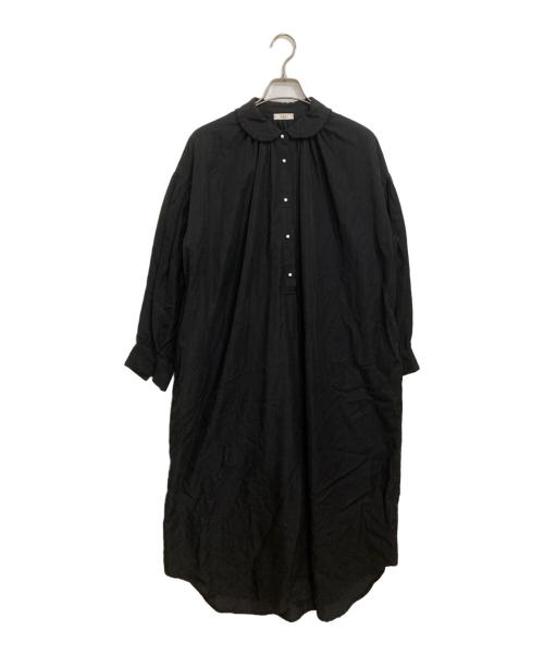 HAU（ハウ）HAU (ハウ) one piece classical frill　長袖ワンピース　 ブラック サイズ:FREEの古着・服飾アイテム