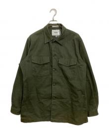 WTAPS（ダブルタップス）の古着「LS / COTTON. SATIN」｜グリーン