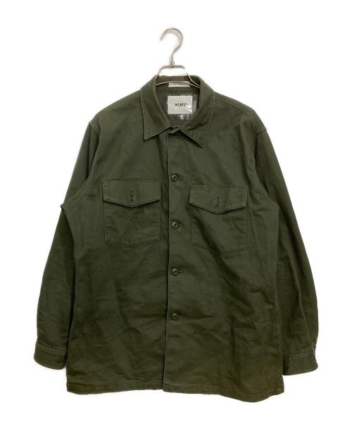 WTAPS（ダブルタップス）WTAPS (ダブルタップス) LS / COTTON. SATIN グリーン サイズ:3の古着・服飾アイテム