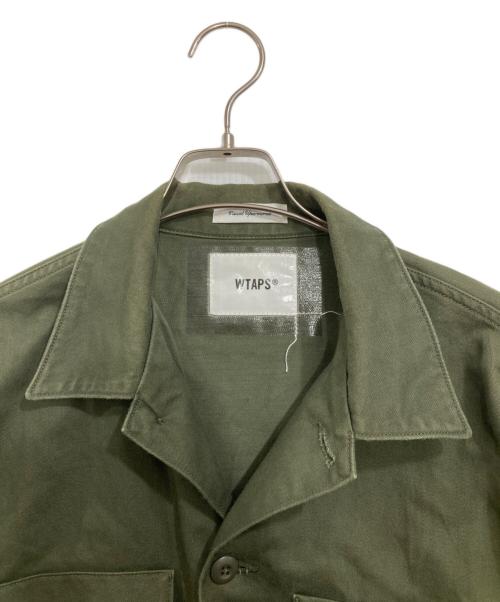 WTAPS（ダブルタップス）WTAPS (ダブルタップス) LS / COTTON. SATIN グリーン サイズ:3の古着・服飾アイテム