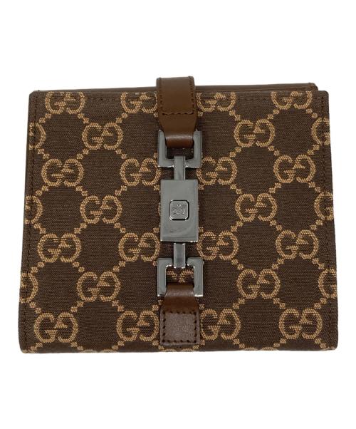 GUCCI（グッチ）GUCCI (グッチ) 3つ折り財布 ブラウンの古着・服飾アイテム