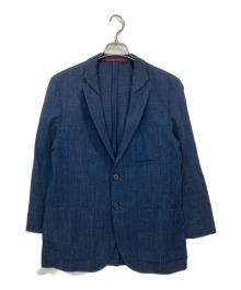HUGO BOSS（ヒューゴ ボス）の古着「リネン混2Bジャケット」｜ネイビー