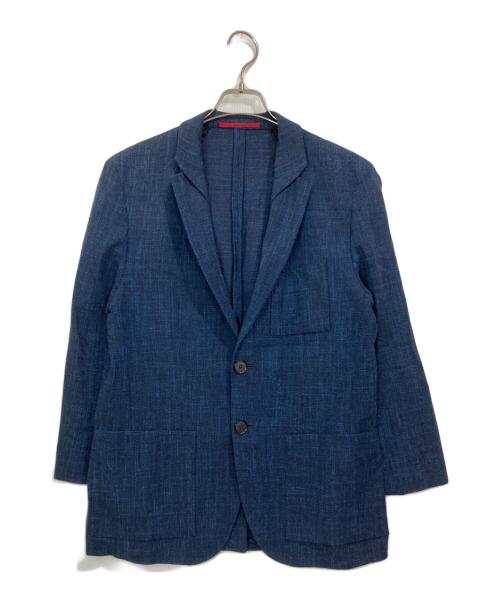 HUGO BOSS（ヒューゴ ボス）HUGO BOSS (ヒューゴ ボス) リネン混2Bジャケット ネイビー サイズ:48の古着・服飾アイテム