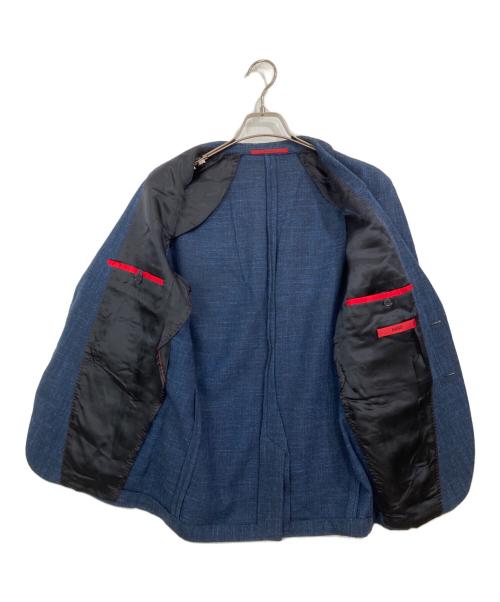 HUGO BOSS（ヒューゴ ボス）HUGO BOSS (ヒューゴ ボス) リネン混2Bジャケット ネイビー サイズ:48の古着・服飾アイテム