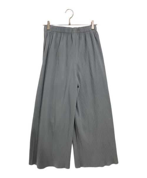 me ISSEY MIYAKE（ミーイッセイ ミヤケ）me ISSEY MIYAKE (ミーイッセイ ミヤケ) プリーツワイドパンツ グレー サイズ:FREEの古着・服飾アイテム