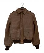 Willis&Geigerウィルスガイガー）の古着「A-2レザーフライトジャケット」｜ブラウン