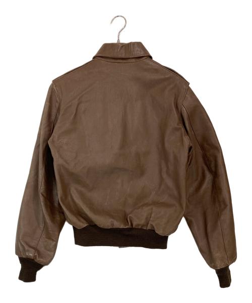 Willis&Geiger（ウィルスガイガー）Willis&Geiger (ウィルスガイガー) A-2レザーフライトジャケット ブラウン サイズ:SIZE 38の古着・服飾アイテム