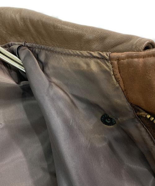 Willis&Geiger（ウィルスガイガー）Willis&Geiger (ウィルスガイガー) A-2レザーフライトジャケット ブラウン サイズ:SIZE 38の古着・服飾アイテム