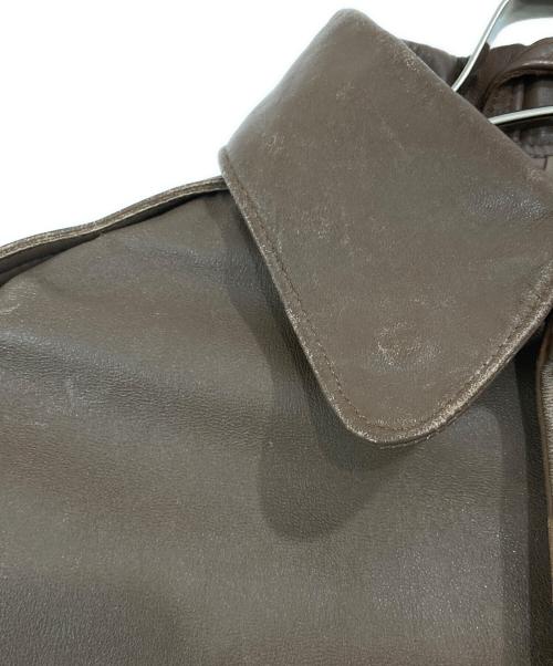 Willis&Geiger（ウィルスガイガー）Willis&Geiger (ウィルスガイガー) A-2レザーフライトジャケット ブラウン サイズ:SIZE 38の古着・服飾アイテム