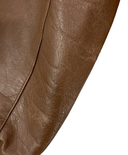 Willis&Geiger（ウィルスガイガー）Willis&Geiger (ウィルスガイガー) A-2レザーフライトジャケット ブラウン サイズ:SIZE 38の古着・服飾アイテム