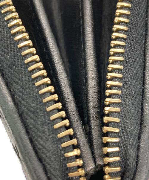 BOTTEGA VENETA（ボッテガベネタ）BOTTEGA VENETA (ボッテガベネタ) ラウンドファスナー財布 ブラックの古着・服飾アイテム