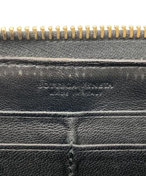 BOTTEGA VENETA（ボッテガベネタ）BOTTEGA VENETA (ボッテガベネタ) ラウンドファスナー財布 ブラックの古着・服飾アイテム