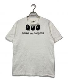 A BATHING APE×COMME des GARCONS（アベイシングエイプ×コムデギャルソン）の古着「コラボT」｜ホワイト
