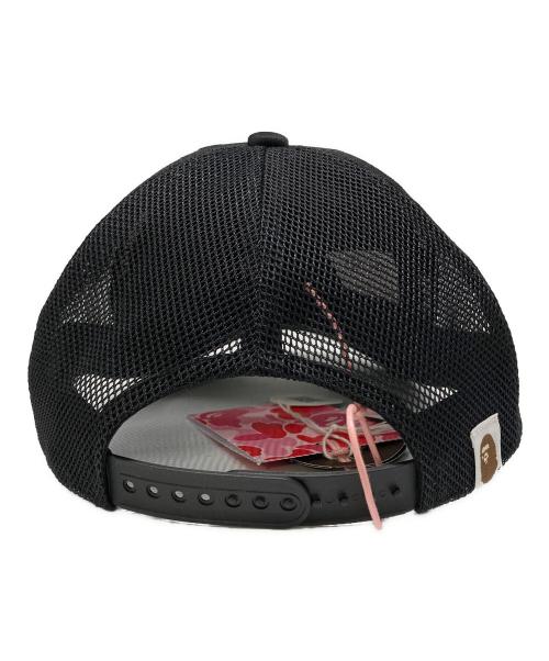 A BATHING APE（ア ベイシング エイプ）A BATHING APE (ア ベイシング エイプ) CRYSTAL STONE STA LOGO MESH CAP ブラックの古着・服飾アイテム