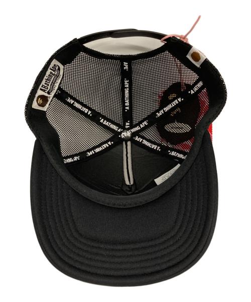 A BATHING APE（ア ベイシング エイプ）A BATHING APE (ア ベイシング エイプ) CRYSTAL STONE STA LOGO MESH CAP ブラックの古着・服飾アイテム