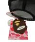 中古・古着 A BATHING APE (ア ベイシング エイプ) CRYSTAL STONE STA LOGO MESH CAP ブラック：22000円
