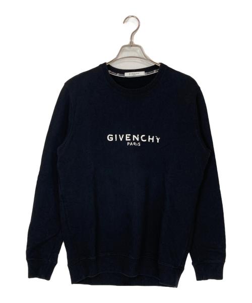 GIVENCHY（ジバンシィ）GIVENCHY (ジバンシィ) Paris Logo Sweatshirt ブラック サイズ:XSの古着・服飾アイテム