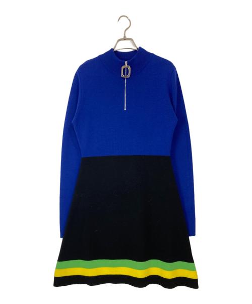 J.W.ANDERSON（ジェイダブリューアンダーソン）J.W.ANDERSON (ジェイダブリューアンダーソン) ニットワンピース ブルー サイズ:Sの古着・服飾アイテム