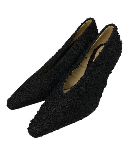 BOTTEGA VENETA（ボッテガベネタ）BOTTEGA VENETA (ボッテガベネタ) アーモンドパンプス ブラック サイズ:381/2の古着・服飾アイテム