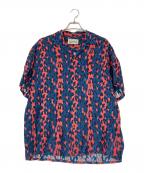 WACKO MARIAワコマリア）の古着「LEOPARD HAWAIIAN SHIRT」｜ネイビー×レッド