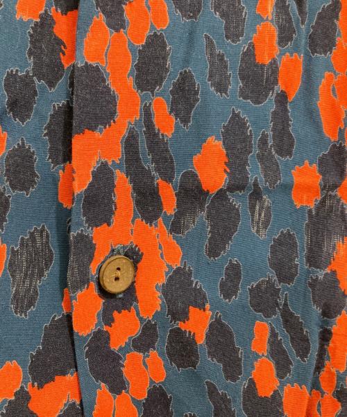 WACKO MARIA（ワコマリア）WACKO MARIA (ワコマリア) LEOPARD HAWAIIAN SHIRT ネイビー×レッド サイズ:Lの古着・服飾アイテム