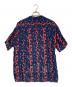 WACKO MARIA (ワコマリア) LEOPARD HAWAIIAN SHIRT ネイビー×レッド サイズ:L：15000円
