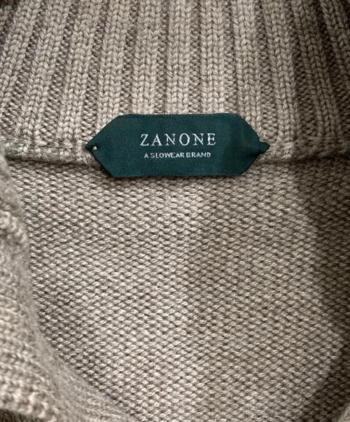 Zanone（ザノーネ）Zanone (ザノーネ) ミドルゲージ ニット ジャケット ブラウン サイズ:50の古着・服飾アイテム
