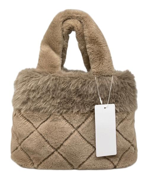 Samantha Thavasa PETIT CHOICE（サマンサタバサプチチョイス）Samantha Thavasa PETIT CHOICE (サマンサタバサプチチョイス) キルティングファーバッグ ベージュの古着・服飾アイテム