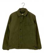 LANCER CLOTHINGランサークロージング）の古着「70's A-2 デッキジャケット」｜カーキ