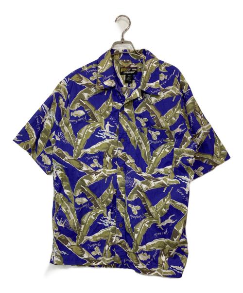 pataloha（パタロハ）pataloha (パタロハ) 1999 バナナラマアロハシャツ ブルー サイズ:Mの古着・服飾アイテム