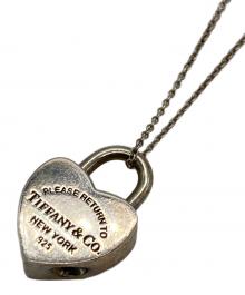 TIFFANY & Co.（ティファニー）の古着「ハートカデナロックネックレス　シルバーネックレス　925ネックレス」｜シルバー