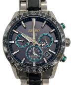 SEIKOセイコー）の古着「アストロン」｜シルバー×ブラック