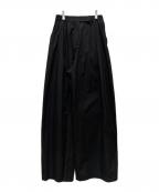AMOMENTOアモーメント）の古着「3タックワイドパンツ」｜ブラック