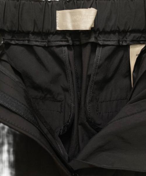 AMOMENTO（アモーメント）AMOMENTO (アモーメント) 3タックワイドパンツ ブラックの古着・服飾アイテム