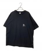 OVYオヴィー）の古着「Embroidery Cotton Wide T-shirt」｜ブラック
