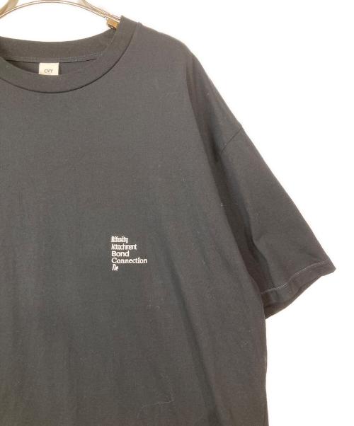 OVY（オヴィー）OVY (オヴィー) Embroidery Cotton Wide T-shirt ブラック サイズ:Lの古着・服飾アイテム
