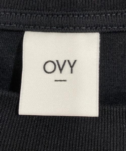 OVY（オヴィー）OVY (オヴィー) Embroidery Cotton Wide T-shirt ブラック サイズ:Lの古着・服飾アイテム