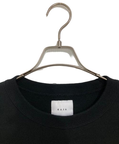 KAJA（カジャ）KAJA (カジャ) HEAVY FLEECE PULL OVER SWEAT ブラック サイズ:2の古着・服飾アイテム