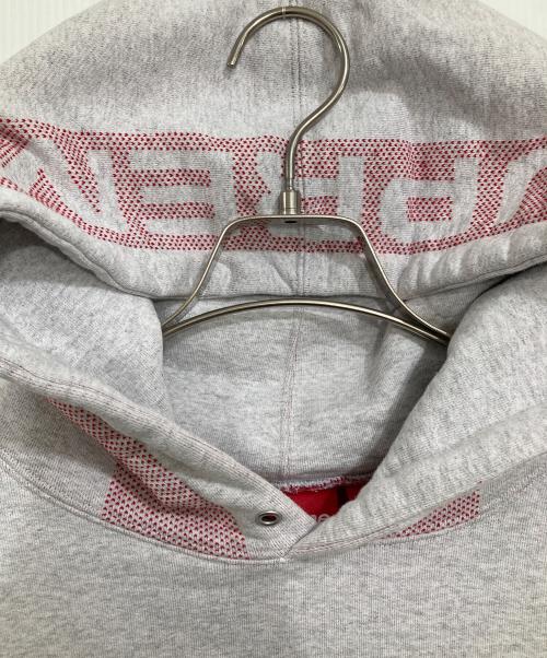 SUPREME（シュプリーム）Supreme (シュプリーム) Jacquard stripe hooded グレー サイズ:Lの古着・服飾アイテム