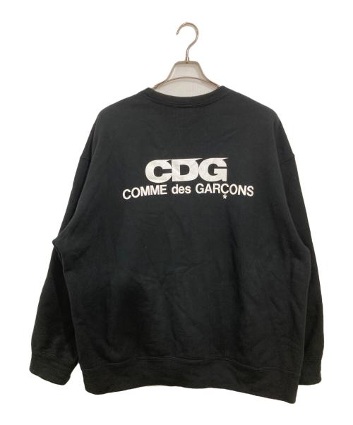 CDG（シーディージー）CDG (シーディージー) OVERSIZED SWEATSHIRT ブラック サイズ:Mの古着・服飾アイテム
