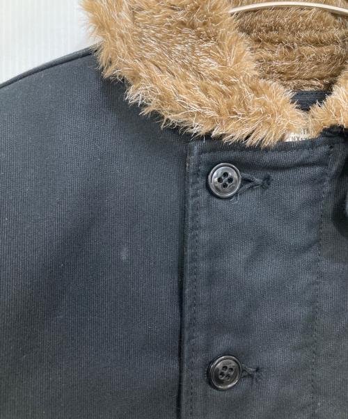 HOUSTON（ヒューストン）HOUSTON (ヒューストン) TYPE:N-1デッキジャケット ブラック サイズ:34の古着・服飾アイテム