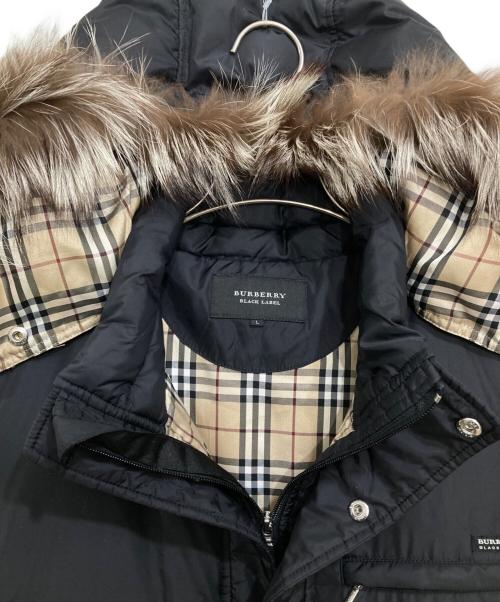 BURBERRY BLACK LABEL（バーバリーブラックレーベル）BURBERRY BLACK LABEL (バーバリーブラックレーベル) ダウンコート ブラック サイズ:Lの古着・服飾アイテム