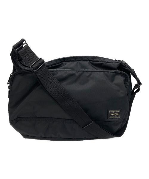 PORTER（ポーター）PORTER (ポーター) フラッシュ ショルダーバッグ ブラックの古着・服飾アイテム