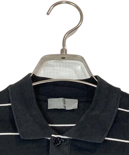 DIOR HOMME（ディオール オム）Dior Homme (ディオール オム) BEE刺繍ポロシャツ ブラック サイズ:XSの古着・服飾アイテム