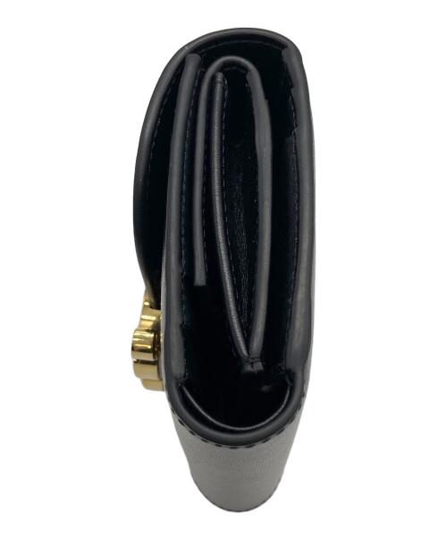 CELINE（セリーヌ）CELINE (セリーヌ) スモール フラップウォレット トリオンフ ブラックの古着・服飾アイテム