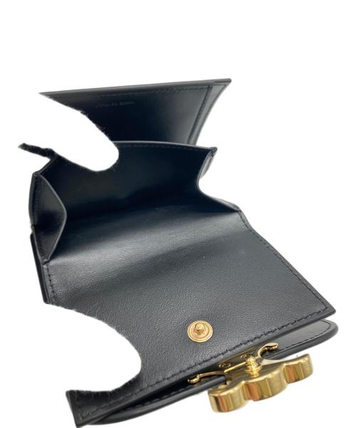 CELINE（セリーヌ）CELINE (セリーヌ) スモール フラップウォレット トリオンフ ブラックの古着・服飾アイテム