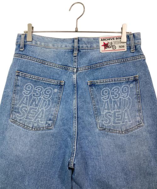 WIND AND SEA（ウィンダンシー）WIND AND SEA (ウィンダンシー) archive bold 939 ダメージ加工デニムパンツ ブルー サイズ:Ⅿの古着・服飾アイテム